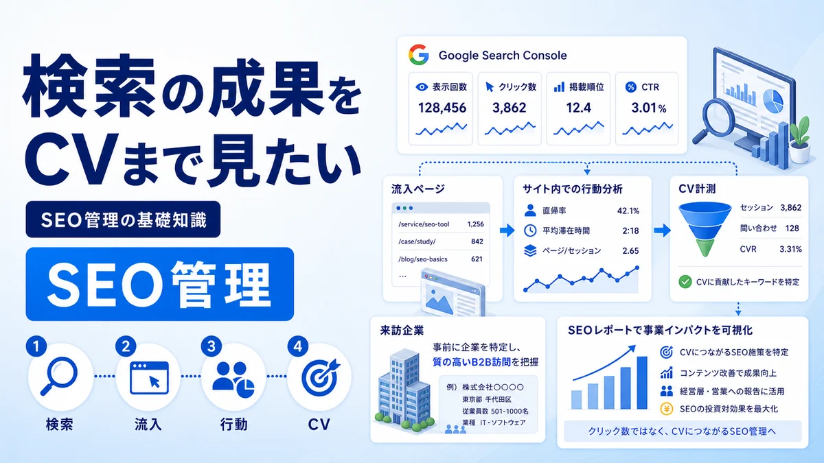 Search Consoleの数字をCVまでつなげて見る方法