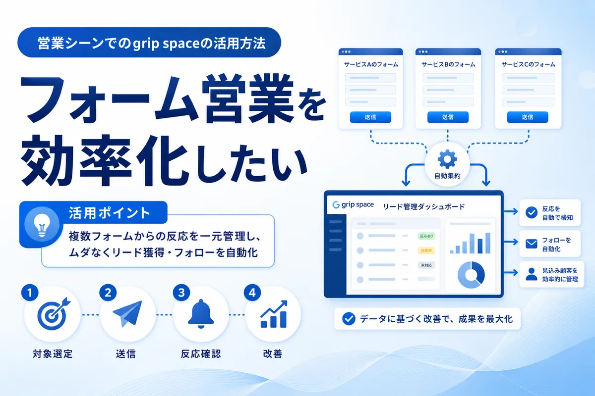 フォーム営業を効率化したい